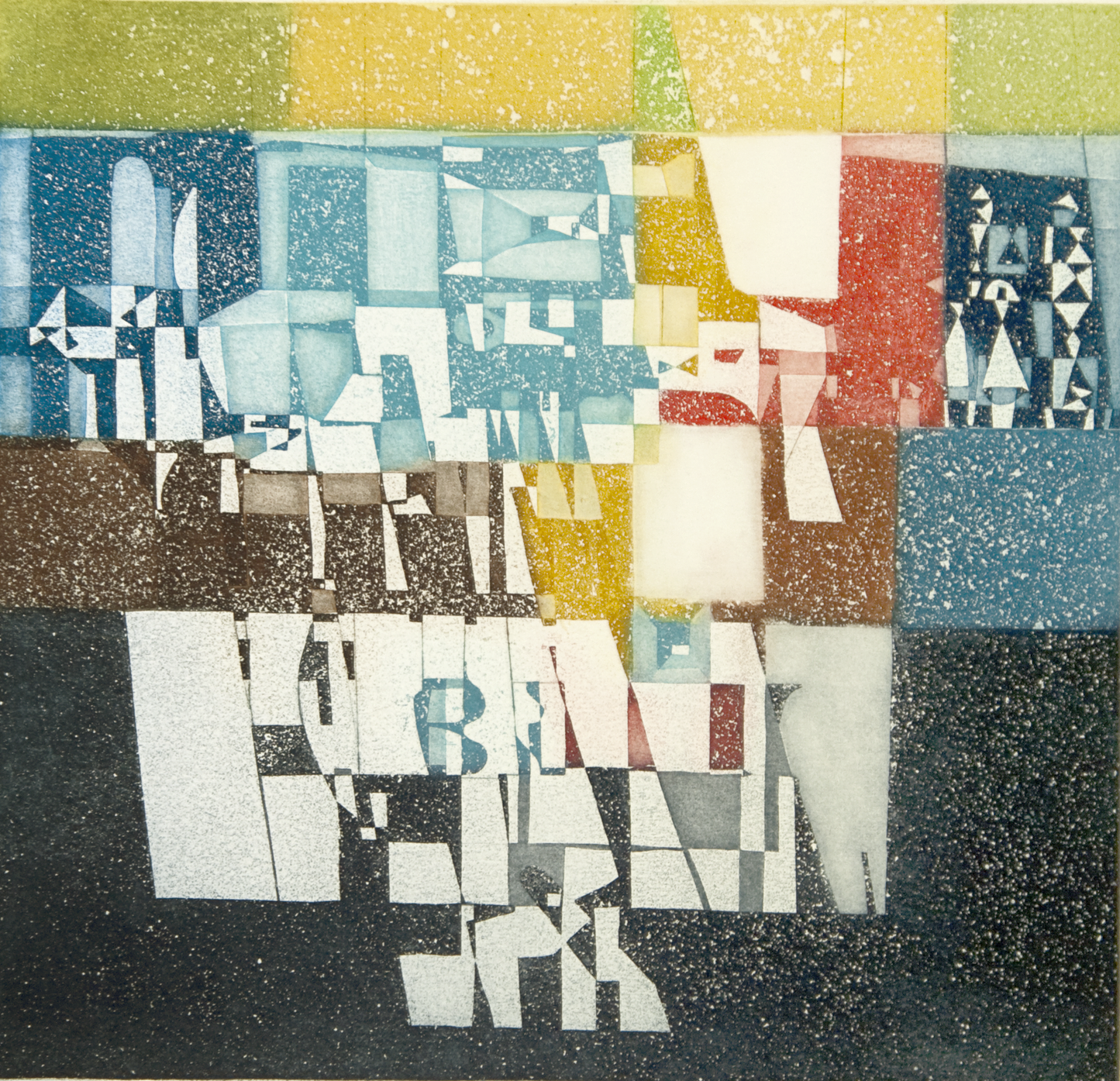"Composition en couleurs" - Adolphe Cieslarczyk