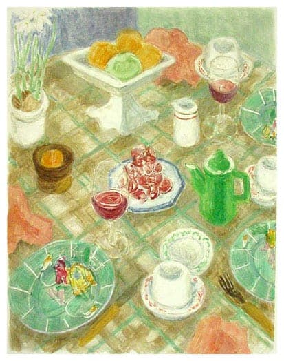 Linen Table Cloth -  Janet Yake